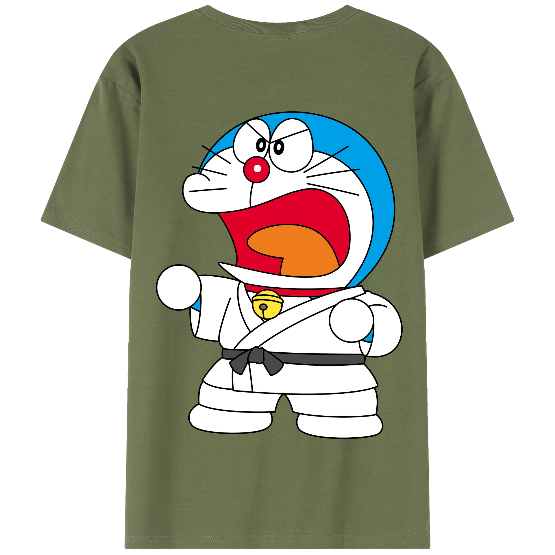 （画像用） ドラえもん Doraemon 綿100％半袖Tシャツ（背面プリント）